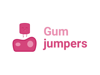 Gum jumper 1 cute dribbble fun gum logo