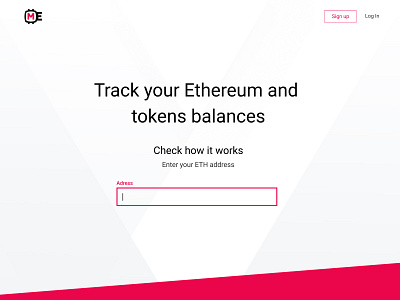 MyEth.io main page design ethereum interface ui ux web design