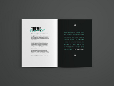 Conference Program indesign layout magazine design print