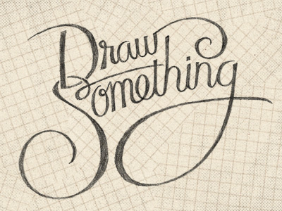 "Draw Something" Wallpaper drawing graph paper sketch typography wallpaper