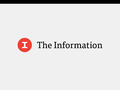 The Information brand i information logo mark news tech