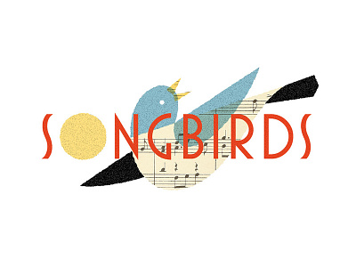 Songbirds bird illustration