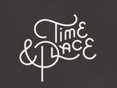 Time & Place editorial lettering