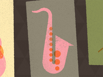 Sax illustration instruments music saxophone