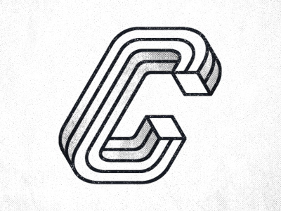 Type Fight C impossible shape letter typography