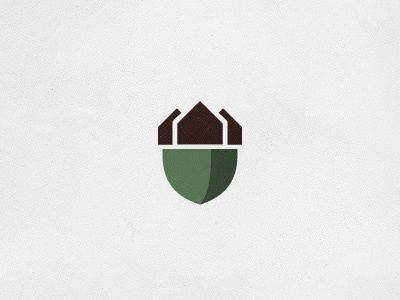 Homebuilder Logo Concept acorn house logo mark