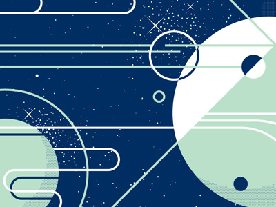 FQ Preview illustration stars planets ferocious quarterly deep space