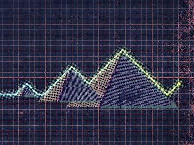 Pyramid Monitor camel editorial heart illustration monitor pyramid