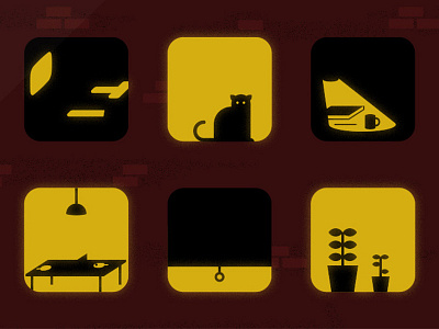 Through the Looking Glass editorial icons illustration windows