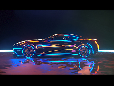 Aston Martin 3d 3d animation cinema 4d design motion graphics