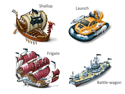 Pirate Transport, part 3 icons pirate