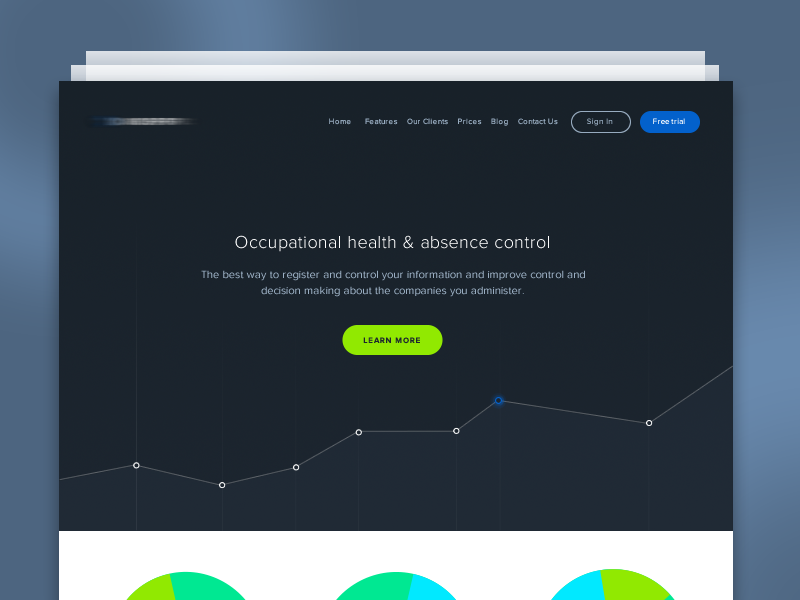 Personal Project Website Header by Pedro Palau on Dribbble