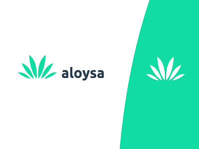 Aloysa logo concept flat fresh health healthcare illustration logo modern simple