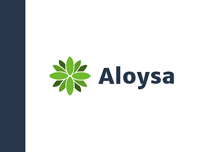 Aloysa logo concept flash fresh health healthcare illustration logo modern simple