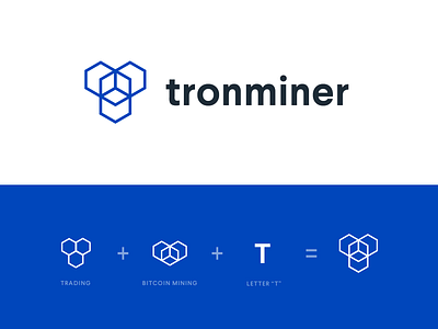 Tronminer Logo bitcoin flat geometric letter logo logo design logo design branding mining modern simple t logo trading