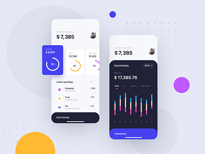 Financial App Concept app finance interface ui ux