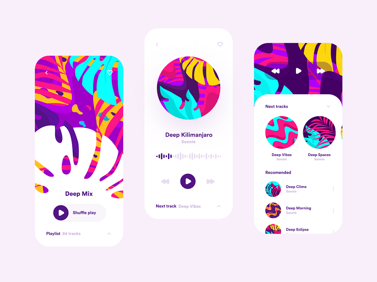 Music App Concept by Victa Wille on Dribbble