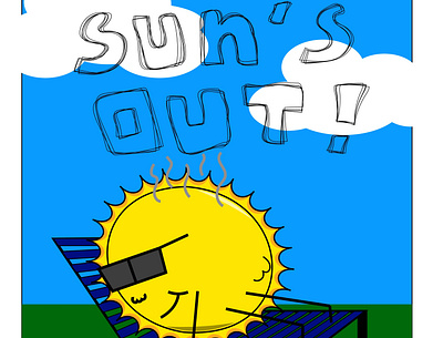 Sun's Out! design graphic design illustration vector