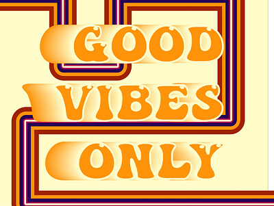 GOOD VIBES ONLY design graphic design illustration vector