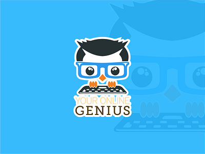 genius owl genius graphic design illustration logo owl vector