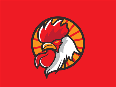 Rooster animal graphic design illustration logo rooster vector