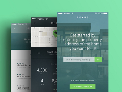 Rexus App WIP app mobile real estate startup