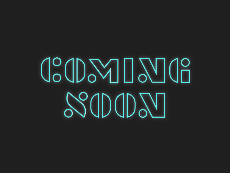 coming soon design gif type typography