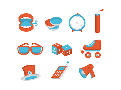 For fun design icons illustration simple