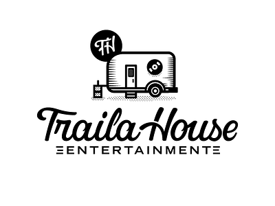 Traila House Ent. icon lettering logotype monogram script