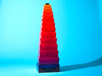 Tower Of boxes boxes design sneakers