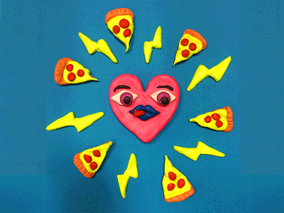 I love pizza animation claymation gif pizza