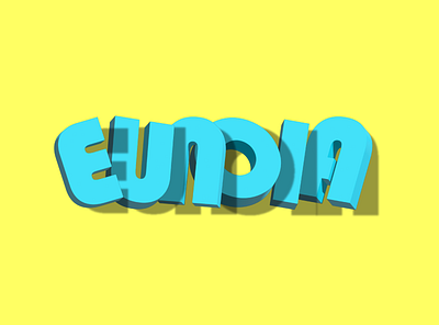 Eunoia 3d eunoia illustration text