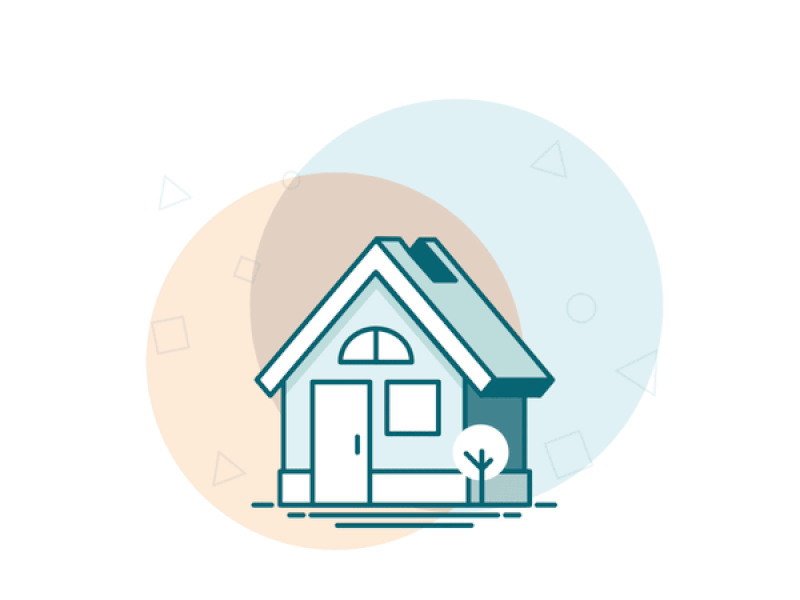 Reverse Mortgage illustration mortgage svg animation