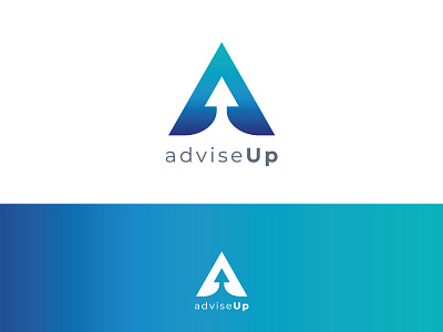 advise up - law firm a letter circles gradient graphicdesign grid illustration lettermark logo logodesign monogram negative space triangles