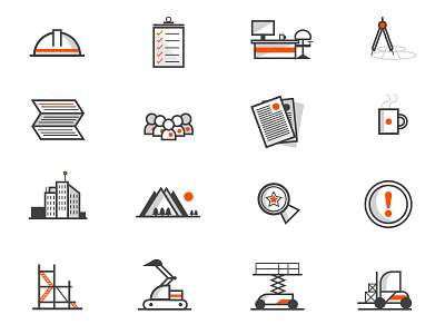 Work, Office, Workers Icons