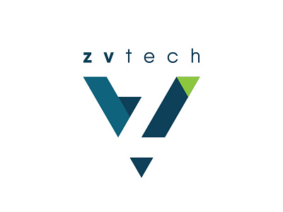 Zv tech - logo logo monogram technology zv