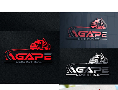 Truck Logistics logo design
