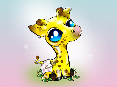 Character design Giraffe characterdesign design illustration streetart