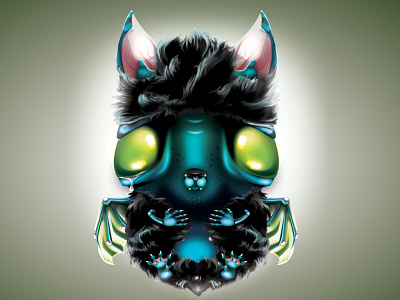 Character design - monster bat characterdesign gamedesign illustration vector