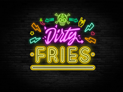 Neon Logo for Fastfood Chain