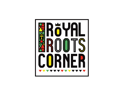 African style logo - Royal Roots Corner branding design graphic design logo vector