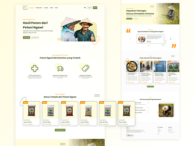 Berasngawi.com Redesign - Agriculture E-Commerce Homepage agriculture branding ecommerce farmer graphic design landing page ui website