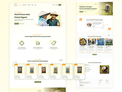 Berasngawi.com Redesign - Agriculture E-Commerce Homepage