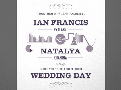 Brother's Wedding Invite! infographic invitation typography wedding