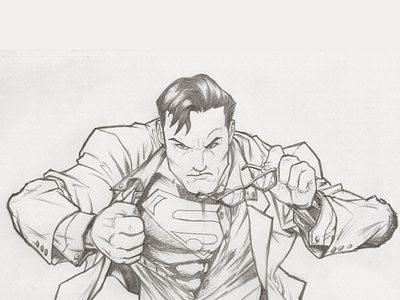 Superman Sketch | Ajay's Portfolio | Iqonic Design animation graphic design sketch sketch image superman superman sketch ui