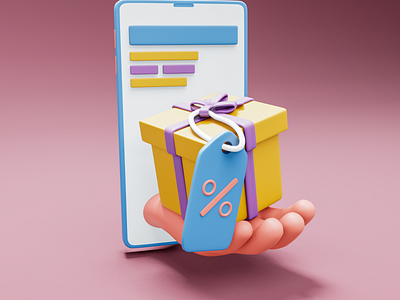 Online Shopping 3d Icon