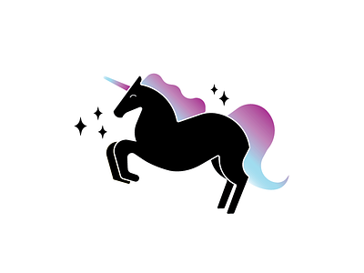 Unicorn lgbt magic pride unicorn vector