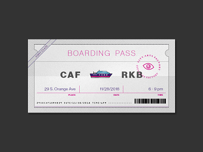 Boarding Pass boardingpass design magic vector