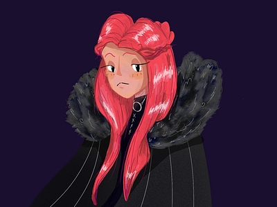 Sansa Stark brush game of thrones illustration procreate sansa