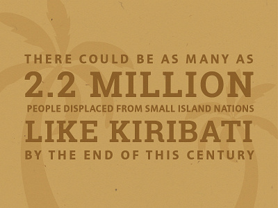 Kiribati Quote facts global warming island kiribati quote travel typography